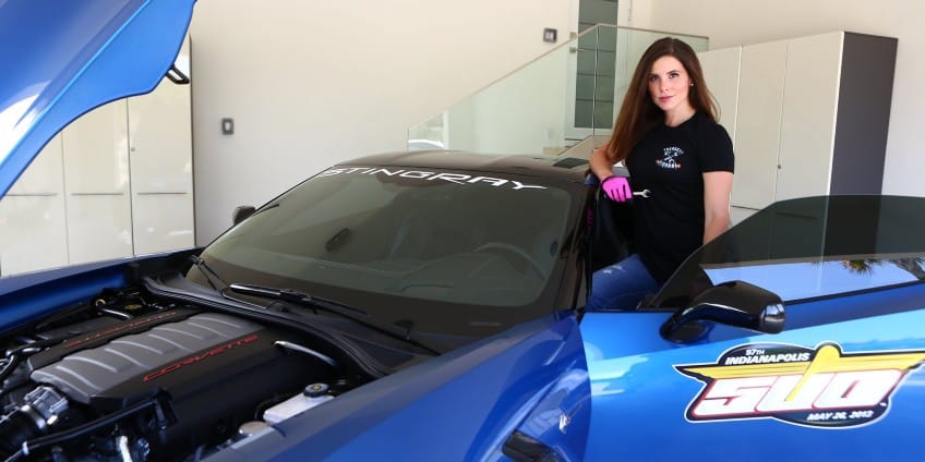 Image of one of the best car tv shows, Garage Squad, Lauren Bohlander