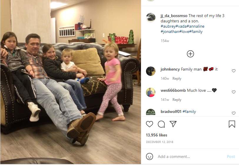JJ Da Boss instagram post about his children